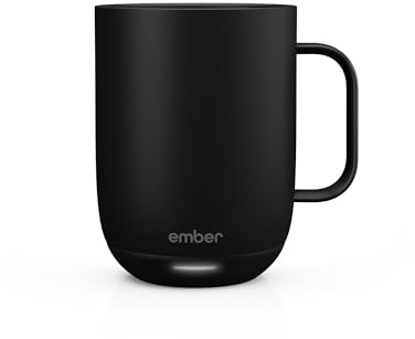 Ember Temperature Control Smart Mug 2, 14 Oz, App-Controlled Heated Coffee Mug with 80 Min Battery Life and Improved Design, Black