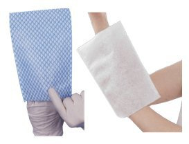 Le CARTON de 15 Paquets de 50 gants de toilette jetables 80g/m² - 150 x 230 mm