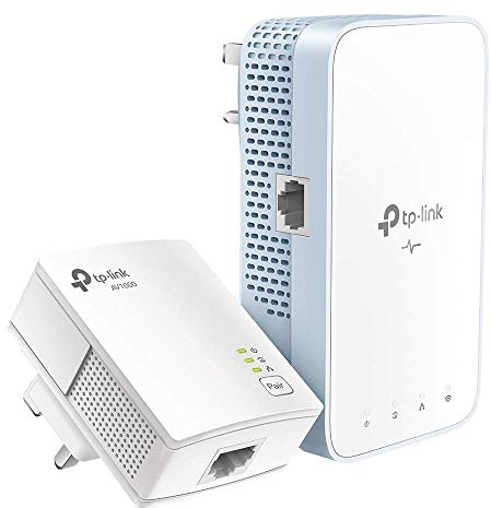 TP-LINK TL-WPA7517 - Kit adattatore di Red PowerLine 1000 Mbit/s Ethernet Wi-Fi, colore: Bianco