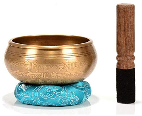 BDXZJ Bol de Musique Martelé à La Main, Bol Chantant Tibétain de Méditation, Ensemble de Bols Chantants TibéTains pour Le Yoga Et La Relaxation Profonde, 12cm
