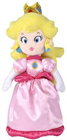 Simba 109231530 - Super Mario, Prinsessan Peach Gosedjur - Prinsessan Peach som Gosedjur, Känd från Nintendo® Super Mario Spelen, 27 cm, Från 0 månader