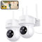 COOAU 2K Camara Vigilancia WiFi Exterior - 24/7 Grabación en Tarjeta SD,Alerta de Movimiento, Camaras IP Vigilancia Domicilio 360° con Visión Nocturna en Color, Alerta de Movimiento, IP65 (2)
