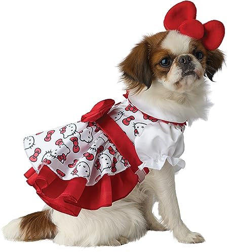 Hello Kitty Classic Pet Party Dress, X-Small for Teacup Sized Dogs