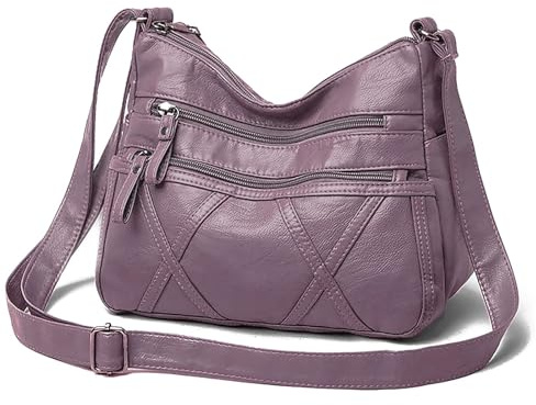 Gladdon Small Crossbody Bags for Women Shoulder Purses Vegan Cross body Bag Purple