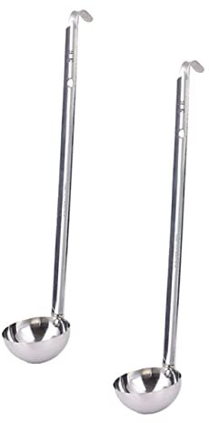 Cabilock 2stücke Edelstahl Suppenkelle Mit Griff Soßenschöpflöffel Servierkelle Für Küche Haushalt Picknick Catering Hochzeit Buffet