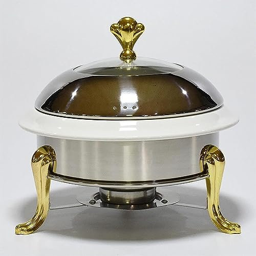 QWAXTRIW Scaldavivande Elettrico Buffet Server Scaldavivande Buffet Servire Scaldavivande - Vassoio Scaldavivande, Buffet Scaldavivande, Acciaio Inossidabile con Piastra in Vetro, Set Pentole Calde