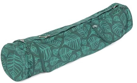 Bodhi Yogatasche ASANA Bag Cotton | Maharaja Collection | Yogamattentasche in verschiedenen Größen | Baumwolltasche für Yogamatte & Zubehör | inkl. Außentaschen | 80 cm | Mandala/dunkelblau