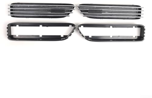 Volakebeing Kotflügel-Entlüftungsgitter, ABS-Materialien, Kotflügelgitter, seitliche Lüftungsschlitzabdeckung mit direkter Installation für E46 für M3 2001 2006, OEM-Nummer 51137895913 51137895914