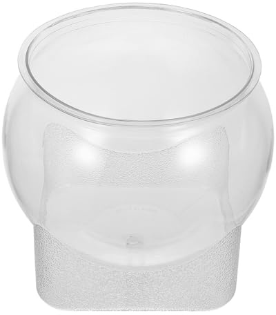 Toddmomy Transparenter Großer Desktop-fischtank aus Kunststoff Runde Multifunktionale Schale als Aquarium Hydroponik Lotus-pflanzgefäß Bruchsicherer Terrarium-Planter für Goldfische und