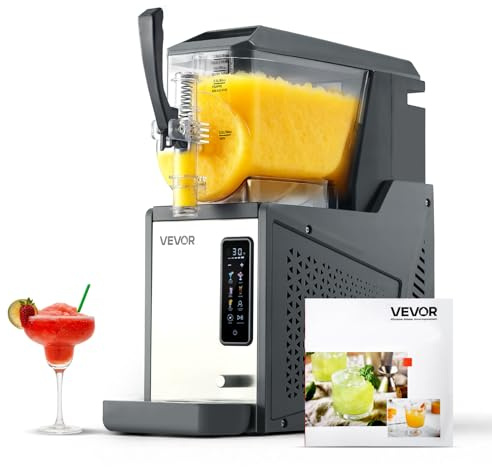VEVOR Graniseringsmaskin med en 4 liters tank, ismaskin för hushåll, isfri, 5 förinställda program, för att göra prästkragar, frappe, smoothies