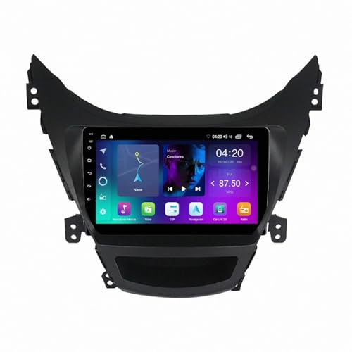 Carplay-Skärm för Hyundai Elantra Avante I35 2011-2013 Röststyrning, Gps-Navigering, Med Kamera, Dashcam, Wifi, Bluetooth Bilradio Stereo Gps Navi, 4 Kärna 1G＋32G
