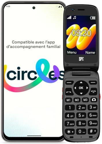 SPC WILD STAR - Cellulare bambini con GPS, SOS e senza Internet, nero | Compatibile con SPC Circles per localizzazione e gestione dei contatti, Bluetooth, 4G, fotocamera frontale e selfie