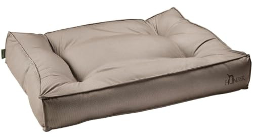 HUNTER Lancaster Hundebett, gesteppt, gemustert, weich gepolstert, 120 x 90 cm, braun