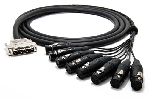 enoaudio Mogami 2932 8 Multicore Analog Kabel Breakout | Gold D-Sub 25 - Neutrik XLR female | HiFi, 1,0 m