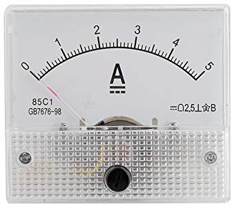 VBESTLIFE - Amperometro e voltmetro analogico ed attuale per tensione continua, modello: 85C1