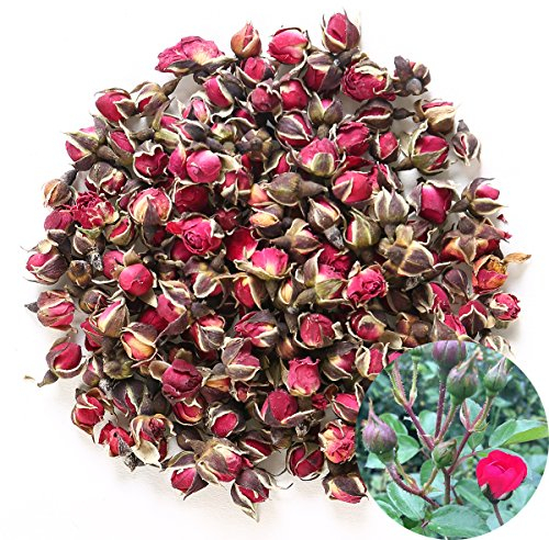 TooGet Wohlriechende Natürliche Tiefrote Rosafarbene Knospen Blumenblätter Getrocknete Blüht Großverkauf, Kulinarische Nahrungsmittelklasse - 115g