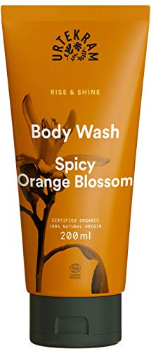 Urtekram Spicy Orange Blossom Rise & Shine Gel Douche Biologique 200 ml, 1 Unité