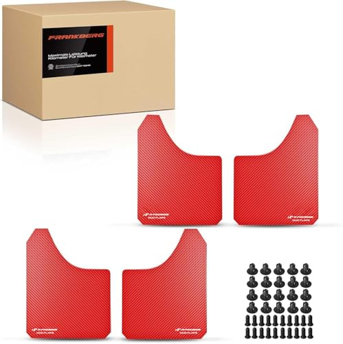 Frankberg Universal Auto Schmutzfänger Spritzschutz Schneidbar Vorne Hinten Kompatibel mit Cabriolet MPV Pickup Limousine Kombi SUV Schrägheck Coupe LKW