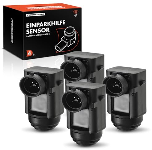 Frankberg 4x PDC Sensor Einparkhilfe mit Dichtring 0045428718 | Kompatibel mit Vito Bus W639, A-Klasse W168, E-Klasse T-Model S210, M-Klasse W163, SLK R171, CLK Cabriolet A209