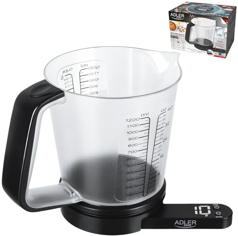 Bilancia Elettronica Da Cucina Con Misurino Per Liquidi E Solidi ADLER AD 3178