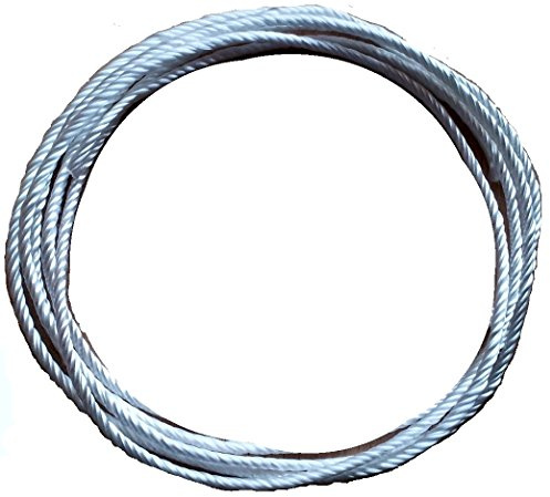 Geflochtene Silikatschnur Ø 2,5mm / Länge: 5 Meter Silikatdocht | Hitzebeständigkeit über 1300°C, Sehr hochwertige Faser, Langlebig