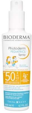 BIODERMA Photoderm Pediatrics Spray SPF50+ Crème solaire pour enfants à partir de 12 mois, très haute protection - Peaux sensibles - Large spectre UVA/UVB - Vaporisateur 200 ml