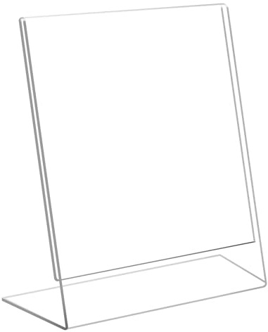 VAIIGO A4 Acrylic Sign Holder, 3Pack L-Shaped Perspex Poster Display Stands for Menu, Table, Counter, Restaurant, Hotel, Office, Store, Desktop