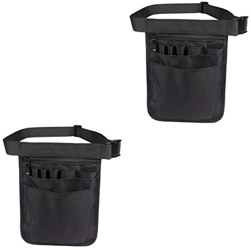 DOITOOL 2pcs Nurse Fanny Pack Medical Pouch for Organizing Tools Nurse Waist Pouch Multiple Compartments for Hospital Travel Use