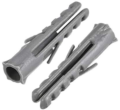 XYWHPGV Bulloni di ancoraggio in plastica 6X30mm Tubo di espansione Colonna per muro in cemento Fissaggi per telaio Tubo grigio 100 pezzi(9f806 74bde efb70 19576 4b299 60d66