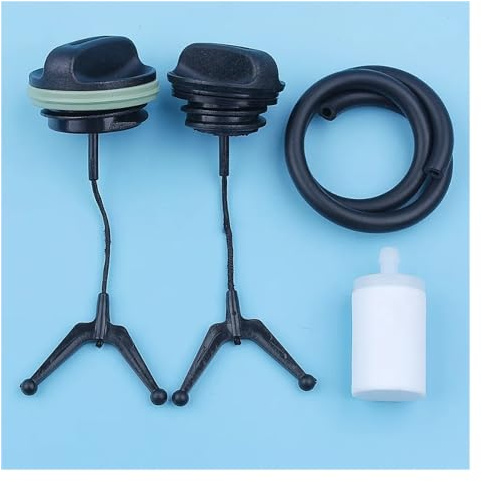 MANGRY Öl Kraftstoff Gas Tankdeckel Filter Linie Kit Fit for Husqvarna 346 345 340 350 351 353 Kettensäge Ersatz Ersatzteil 531300354
