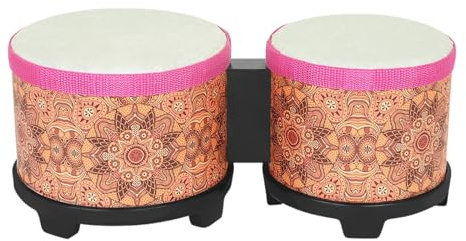 harayaa 5 und 6 Bongo Drum Set Bongo Drum Set Congas Drum Bass Drum für Anfänger Kinder, Orange