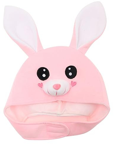 KONTONTY Plüsch Hase Hut Mit Beweglichen Ohren Lustiger Kostüm Hut Für Ostern Halloween Und Cosplay Kreatives Accessoire Für Erwachsene Für Partys Und Fotoshootings