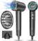 LKV Asciugacapelli Ionico Phone Capelli Professionale ioni Phon con Diffusore Phon Capelli，Viene fornito con due diffusori per capelli ricci e lisci
