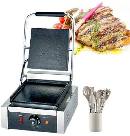 Sandwichera Eléctrica | Tostadora De Sándwich De Llenado Profundo | Máquinas Para Hacer Waffles Y Prensas De Pan Antiadherentes De 1800W/2200W | Parrilla Lisa Y De Acero Inoxidable,1800W