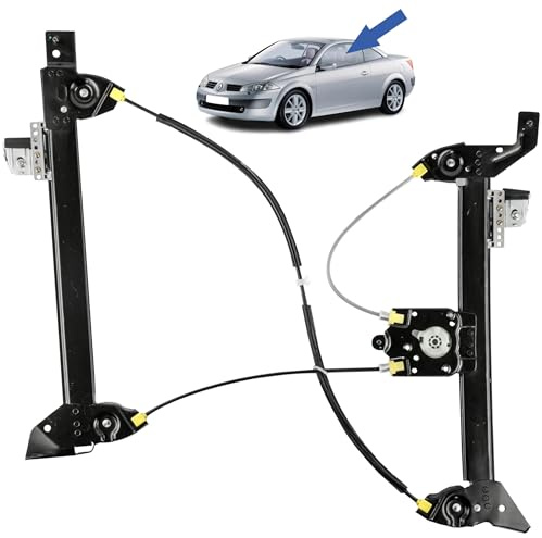 STARKIT PERFORMANCE Leve vitre compatible pour Megane 2 Coupé/Cabriolet (2003-2009) AVANT GAUCHE (côté conducteur). 8201010930, 8200403241, 8200098914
