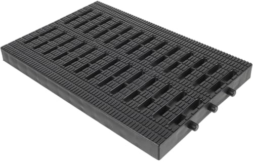 SEWACC Drainage Ditch Cover - Large Plastic Grate for Outdoor Sewer Black 31 X 20 X 2.2 cm Easy to Clean and Install Corrosion Resistant Grating