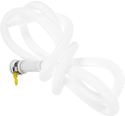 SHINEOFI Tuyau de Drainage pour Climatiseur Portable en Pvc Blanc de 4 Mètres, Étanchéité et Anti-fuite, pour Appareils Ménagers