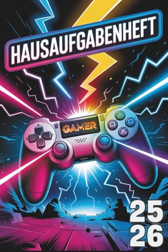 hausaufgabenheft jungen: Jungs Teenager | schulplaner Gymnasium Grundschule , MIT DATUM August 25 - Juli 26