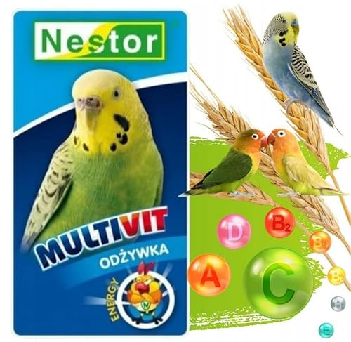 Nutrient for Parakeets Bird Complementary Snacks Food Supplement 20g Multivit Energy Mix Conditioner for Small Parrots Canary Budgie Finches Treats