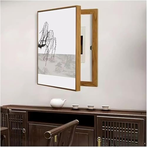 Decorative Switchboard Cover for Electricity Meter Box, Vertical Wall Mounted, Hanging Painting for Dining Room, Distribution Box Protective Cover