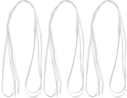 BIUDECO Fibre per Allungamento Unghie in Fibra di Plastica Bianca, Resistenti e Facili da Tagliare, per Uso in Saloni di Bellezza o Fai da Te a Casa, Confezione da 3 Borse