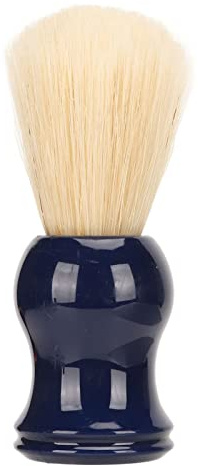 Bartbürste für Herren, professionell, leicht, tragbar, schnell trocknend, weiche Borsten, Rasierpinsel für Salon, Zuhause, Reisen, Schwarz