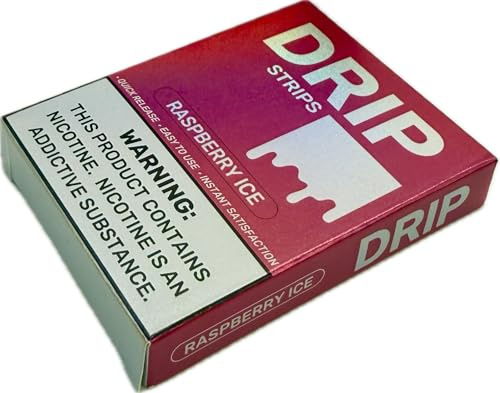 DRIP STRIPS Quick Release Nicotine – [Raspberry ICE] – 2mg (1)
