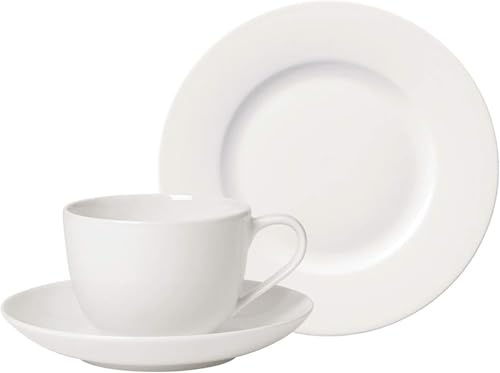Villeroy & Boch - For Me Service à café 6 pièces blanc, passe au lave-vaisselle, au micro-ondes, service de vaisselle pour 2 personnes, service à café, service à café, service de vaisselle en