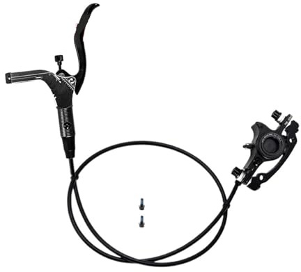 MTB-cykel Hydraulisk skivbroms 160 mm rotorer Oljebromsplatta Fram Bak Fjällklämma 22,2 mm Handtag A pelare(Black-LF)