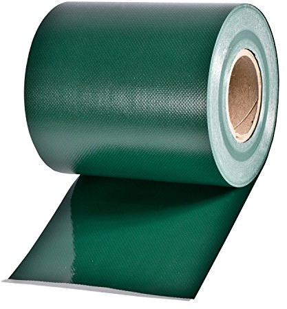 140m Sichtschutz Rolle grün RAL 6005, Materialstärke 0,45 kg/m², inkl. 80 Kunststoff-Clips, Rollenbreite 19cm, für Gartenzäune, EIN- oder Doppelstabmatten-Zäune mit Maschenhöhe 20 cm, Model 9139