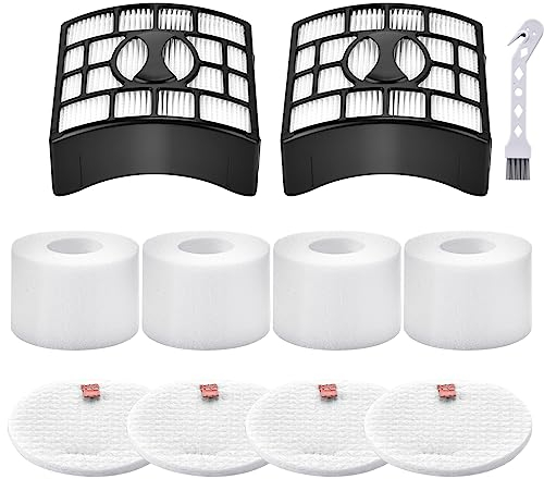 Leadaybetter NV801ukt filter for Shark Rotator Powered Lift Away Speed Vacuum NZ801ukt NV680, NV681, NV682, NV683, NV801uk,NV800, NV801, NV803, UV810 AX910, Compare to Part # XFF680 &XHF680…