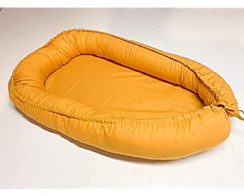Multifunktionale Kuschelnest Babynest Kokon für Babys und Säuglinge, Nestchen, Reisebett, 100 Prozent Baumwolle, antiallergisch