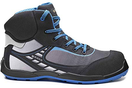BASE Protection Bowling Top/Tennis Top S3 SRC Sicherheitsschuhe, Größe: 45, Farbe: Schwarz/Blau, B0678BKB45