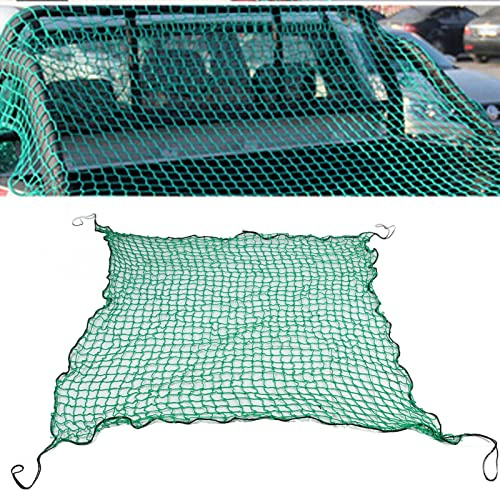 Car Cargo Net, Heavy Duty Bungee Cargo Net, Trailers Net, Nylon Trunk Storage Net, Truck Bed Cargo Net for Transportation(1.5 * 1.5m)